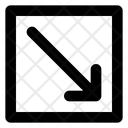 پیش‌نمایش فایل diagonal-down-right-arrow-1752183 از پک پیکان مربع