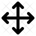 پیش‌نمایش فایل arrow-all-direction-1752109 از پک پیکان outline