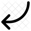 پیش‌نمایش فایل curved-down-left-arrow-1752106 از پک پیکان outline