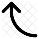 پیش‌نمایش فایل curved-left-up-arrow-1752103 از پک پیکان outline