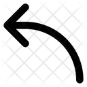 پیش‌نمایش فایل curved-up-left-arrow-1752100 از پک پیکان outline