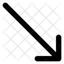 پیش‌نمایش فایل diagonal-down-right-arrow-1752094 از پک پیکان outline