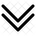 پیش‌نمایش فایل double-down-arrow-1752090 از پک پیکان outline