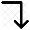 پیش‌نمایش فایل right-down-arrow-1752066 از پک پیکان outline