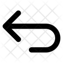 پیش‌نمایش فایل rounded-left-arrow-1752063 از پک پیکان outline