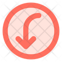 پیش‌نمایش فایل curved-left-down-arrow-1759005 از پک پیکان
