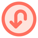 پیش‌نمایش فایل rounded-down-arrow-1758965 از پک پیکان