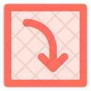 پیش‌نمایش فایل curved-right-down-arrow-1758942 از پک پیکان