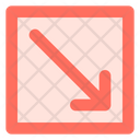 پیش‌نمایش فایل diagonal-down-right-arrow-1758934 از پک پیکان