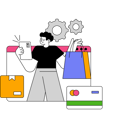 پیش‌نمایش فایل man-shopping-online-8450643 از پک پیکانتو