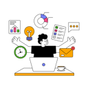 پیش‌نمایش فایل multitasking-employee-8450632 از پک پیکانتو