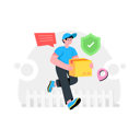 پیش‌نمایش فایل delivery-man-doing-secure-delivery-9277060 از پک تحویل غذا