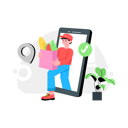 پیش‌نمایش فایل grocery-delivery-9277059 از پک تحویل غذا