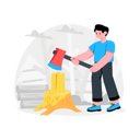 پیش‌نمایش فایل man-chopping-wood-9276842 از پک کمپینگ