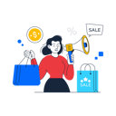 پیش‌نمایش فایل girl-doing-sales-promotion-9329065 از پک کسب‌وکار، مجموعه ۰۲