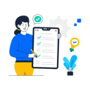 پیش‌نمایش فایل girl-making-checklist-for-self-management-9329093 از پک کسب‌وکار، مجموعه ۰۲