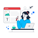 پیش‌نمایش فایل girl-writing-content-9329063 از پک کسب‌وکار، مجموعه ۰۲