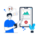 پیش‌نمایش فایل man-doing-content-marketing-9329080 از پک کسب‌وکار، مجموعه ۰۲