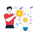 پیش‌نمایش فایل man-having-idea-for-making-money-9329057 از پک کسب‌وکار، مجموعه ۰۲