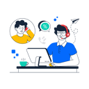 پیش‌نمایش فایل man-working-on-telemarketing-9329066 از پک کسب‌وکار، مجموعه ۰۲