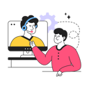 پیش‌نمایش فایل online-customer-service-9765566 از پک خرید و تجارت الکترونیک، مجموعه ۰۲
