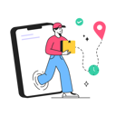 پیش‌نمایش فایل delivery-app-9765497 از پک خرید و تجارت الکترونیک، مجموعه ۰۱