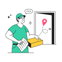 پیش‌نمایش فایل delivery-at-door-9765522 از پک خرید و تجارت الکترونیک، مجموعه ۰۱