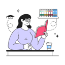پیش‌نمایش فایل girl-reading-book-9765413 از پک آموزش و پرورش