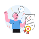 پیش‌نمایش فایل happy-student-showing-his-exam-marks-9882691 از پک مطالعه، مجموعه ۰۲