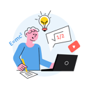 پیش‌نمایش فایل student-is-learning-from-laptop-and-making-notes-9882675 از پک مطالعه، مجموعه ۰۲