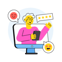 پیش‌نمایش فایل customer-review-9882525 از پک تبلیغات، مجموعه ۰۱