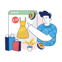 پیش‌نمایش فایل boy-is-doing-digital-shopping-10186383 از پک تجارت الکترونیک، مجموعه ۰۱