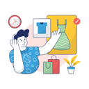 پیش‌نمایش فایل boy-is-doing-online-cloth-shopping-10186385 از پک تجارت الکترونیک، مجموعه ۰۱