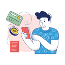 پیش‌نمایش فایل boy-is-doing-online-payment-10186415 از پک تجارت الکترونیک، مجموعه ۰۱