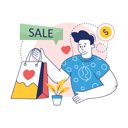 پیش‌نمایش فایل boy-is-doing-sale-purchase-10186421 از پک تجارت الکترونیک، مجموعه ۰۱