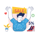 پیش‌نمایش فایل boy-is-enjoying-sale-offer-10186407 از پک تجارت الکترونیک، مجموعه ۰۱