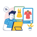 پیش‌نمایش فایل boy-is-ordering-his-clothes-online-10186408 از پک تجارت الکترونیک، مجموعه ۰۱