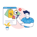 پیش‌نمایش فایل boy-is-viewing-discount-notification-10186427 از پک تجارت الکترونیک، مجموعه ۰۱