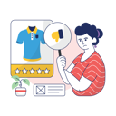 پیش‌نمایش فایل customer-is-giving-bad-product-review-10186409 از پک تجارت الکترونیک، مجموعه ۰۱