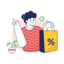 پیش‌نمایش فایل girl-is-enjoying-shopping-discount-10186384 از پک تجارت الکترونیک، مجموعه ۰۱