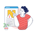 پیش‌نمایش فایل girl-is-facing-an-order-error-10186382 از پک تجارت الکترونیک، مجموعه ۰۱