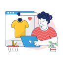 پیش‌نمایش فایل girl-is-ordering-her-clothes-online-10186391 از پک تجارت الکترونیک، مجموعه ۰۱