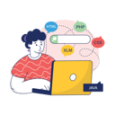 پیش‌نمایش فایل developer-is-writing-programming-languages-10186334 از پک طراحی و توسعه