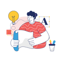 پیش‌نمایش فایل girl-is-creative-designer-10186311 از پک طراحی و توسعه
