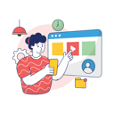پیش‌نمایش فایل girl-is-learning-development-10186322 از پک طراحی و توسعه