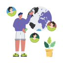 پیش‌نمایش فایل businessman-is-expanding-his-business-globally-10397414 از پک پشتیبانی مشتریان