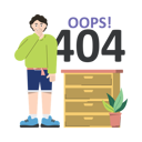 پیش‌نمایش فایل employee-encountering-404-error-10397426 از پک پشتیبانی مشتریان
