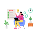 پیش‌نمایش فایل girl-with-work-management-task-11483318 از پک فعالیت‌های تجاری