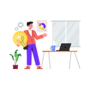 پیش‌نمایش فایل man-getting-innovative-idea-11483324 از پک فعالیت‌های تجاری