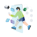 پیش‌نمایش فایل entering-metaverse-11500531 از پک متاورس و واقعیت مجازی